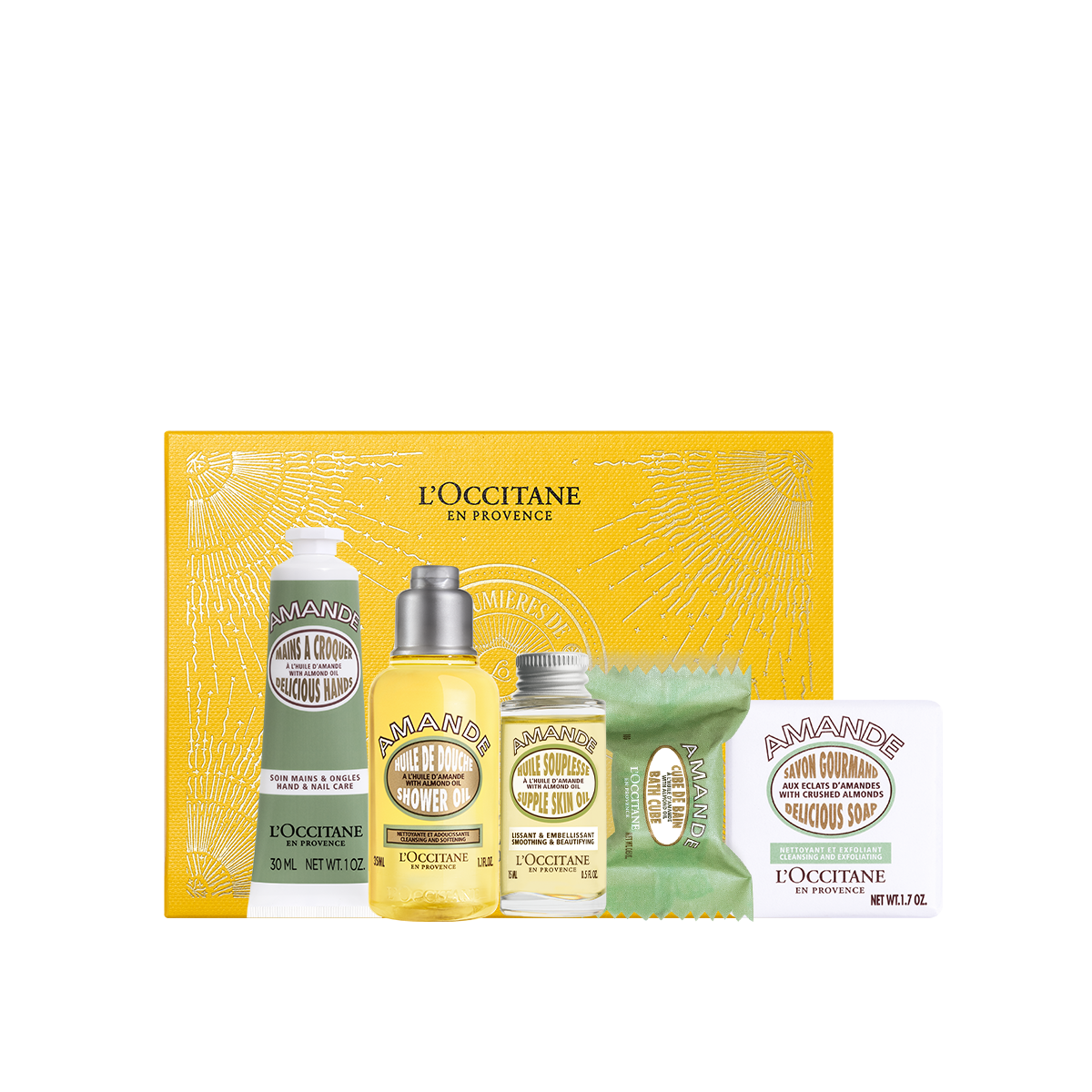 Mandeles produktu dāvanu komplekts