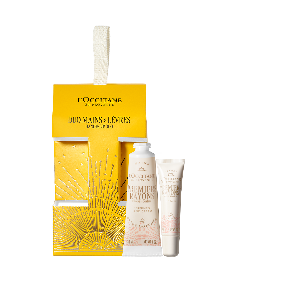 Premiers Rayons duets rokām un lūpām