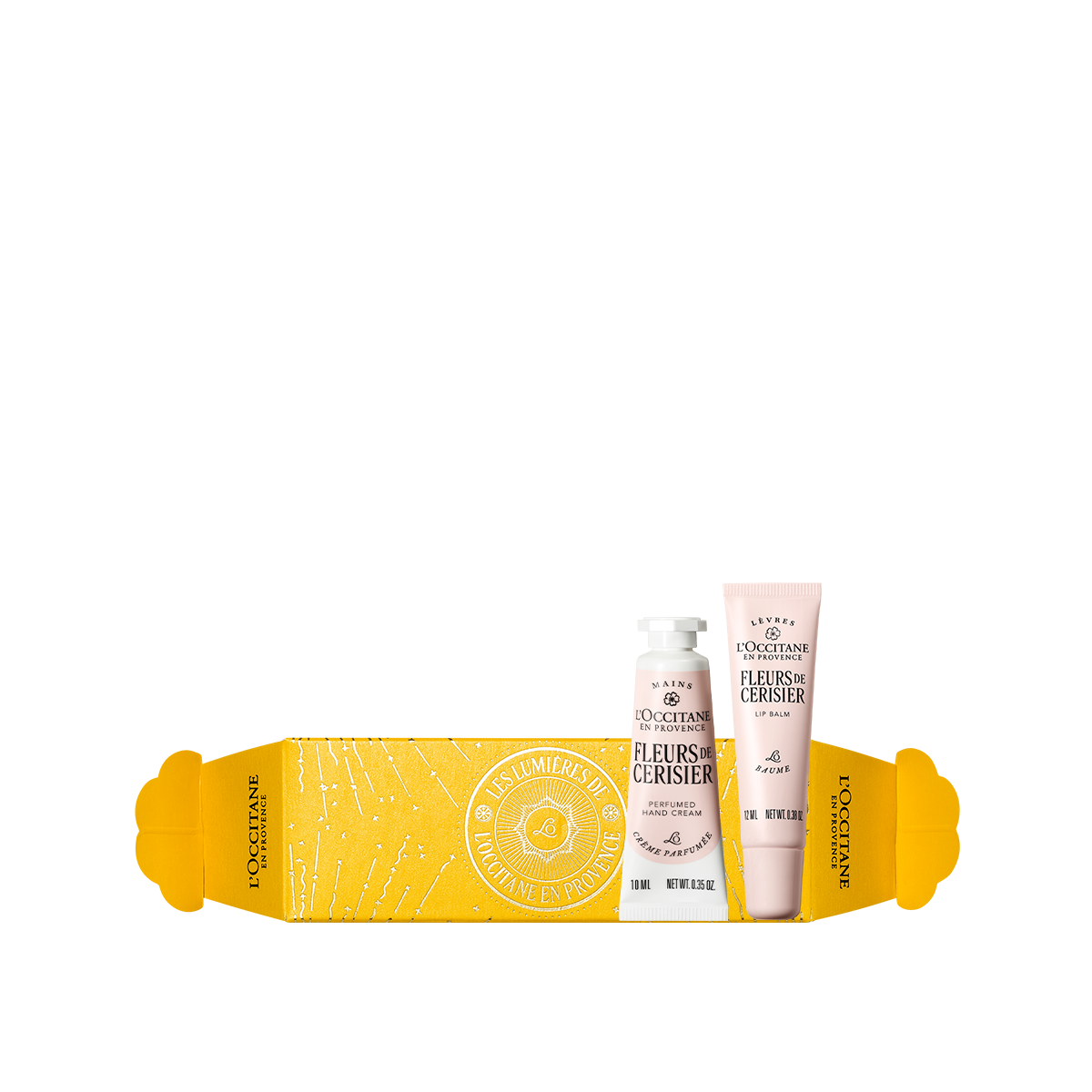 Fleurs de Cerisier duets rokām un lūpām