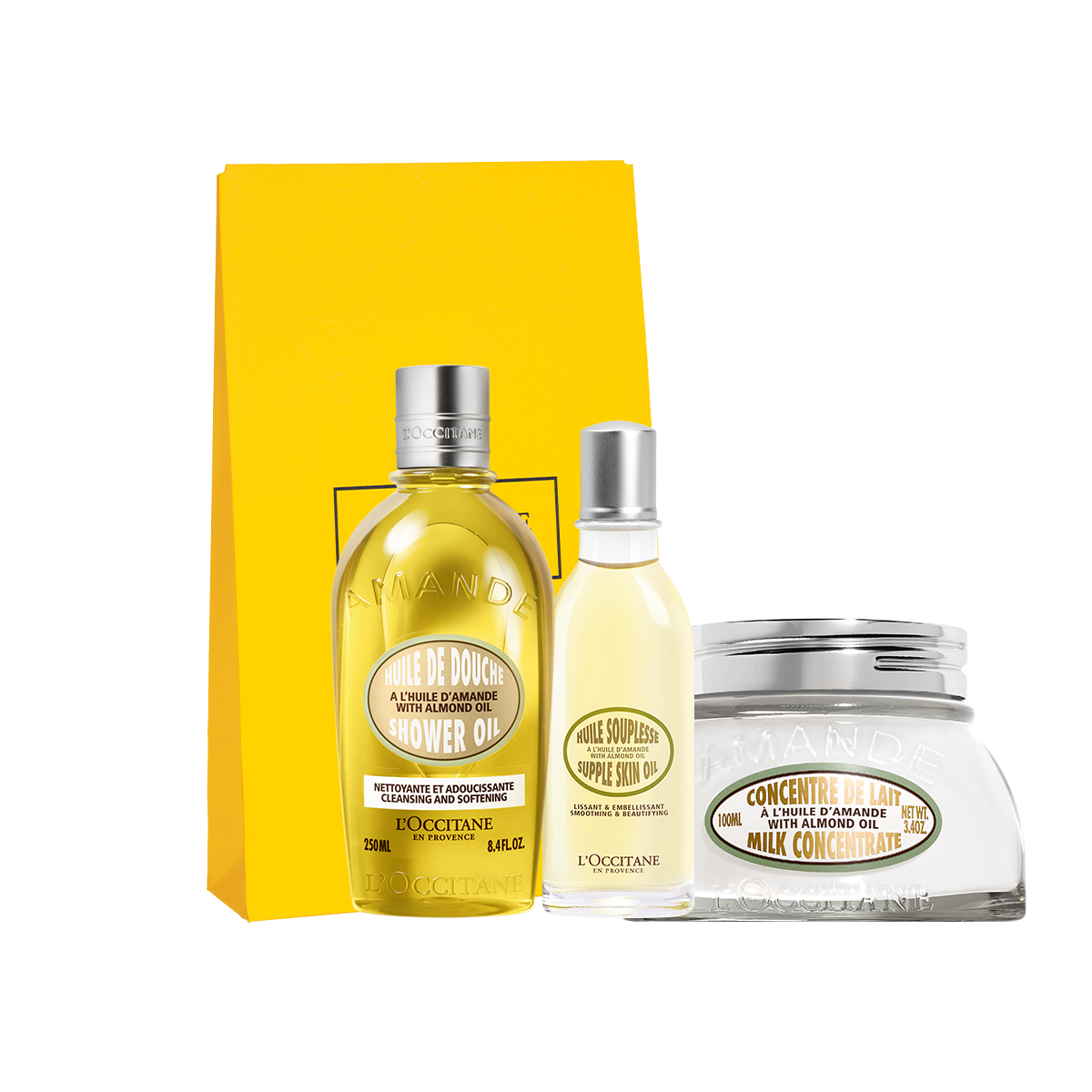 Mandeles produktu trio